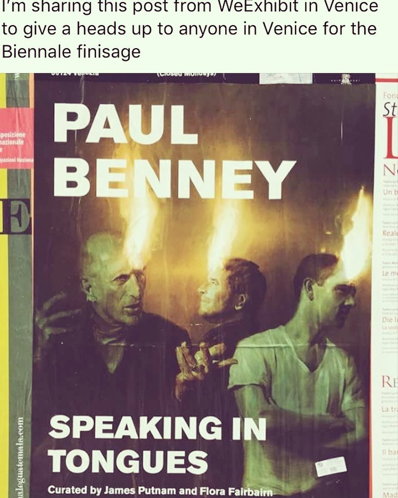 Last 12 days of my exhibition in Venice before the Biennale finisage. After that it travels to the States where it will be permanently installed. Location to be announced next year.