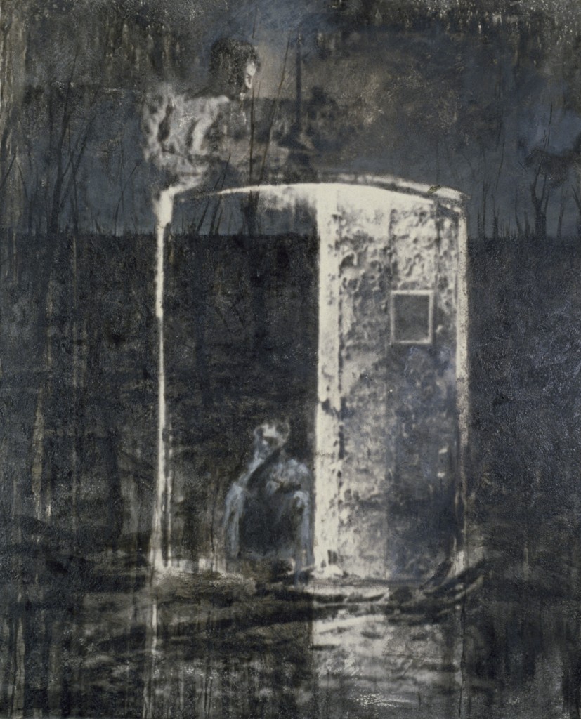 Exit at Gravey Stone, 1984. 152 x 122 cm [59.8 x 48in]. Oil on Photo-Sensitised Canvas. 