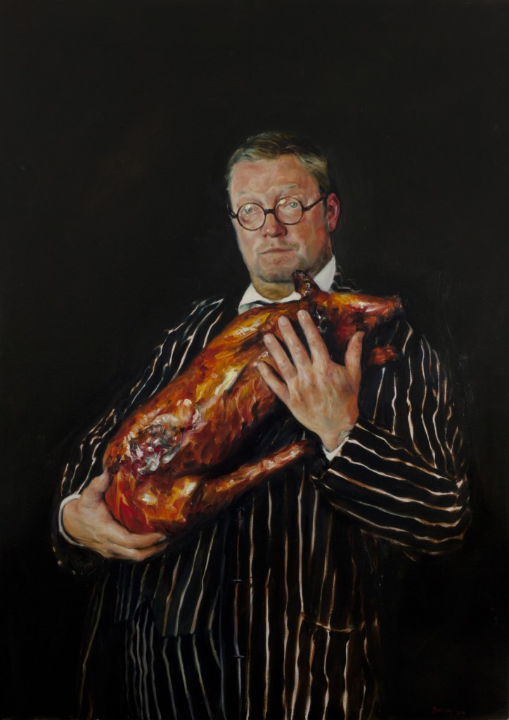 Fergus Henderson, 2014.  127 x 91.5 cm [36 x 50in]. Oil on Canvas. National Portrait Gallery, London. 